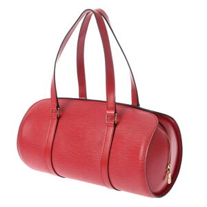 Louis Vuitton Leather Epi Handbag Castilian Red